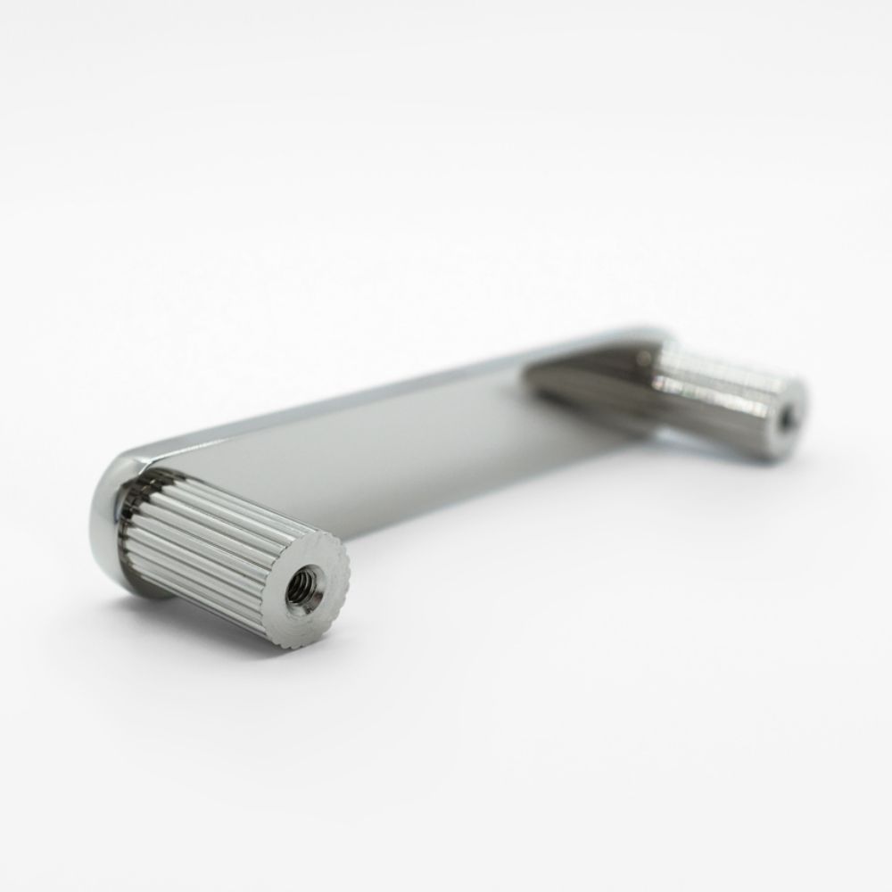 HAPNY R509-PN Ribbed 5” Pull in Polished Nickel